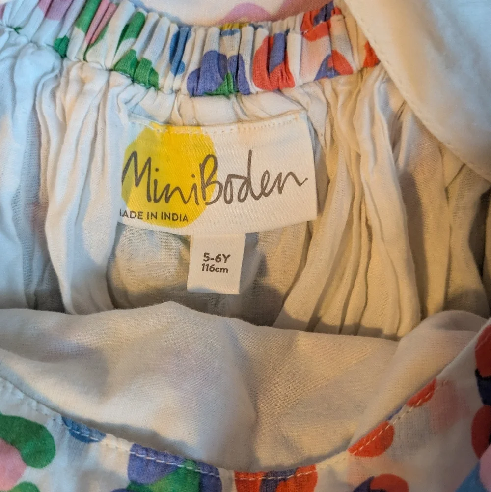 Mini Boden Multicolor Patterned Dress - Picture 4 of 6